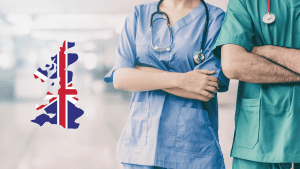 doctor and nurse working in the UK