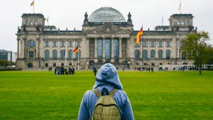 student on internship in Berlin